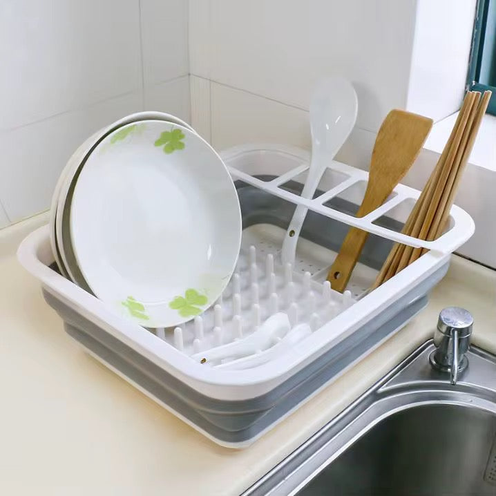 Compact Silicone Foldable Dish Drainer