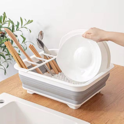 Compact Silicone Foldable Dish Drainer