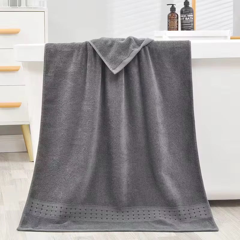 Luxury 100% Cotton Dobby Bath Towels Set