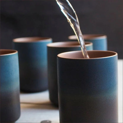 Rustic Blue Ceramic Mug