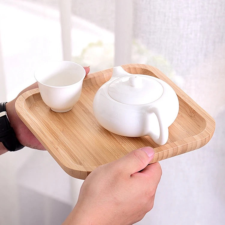 Luxury Bamboo Serving Tray Set