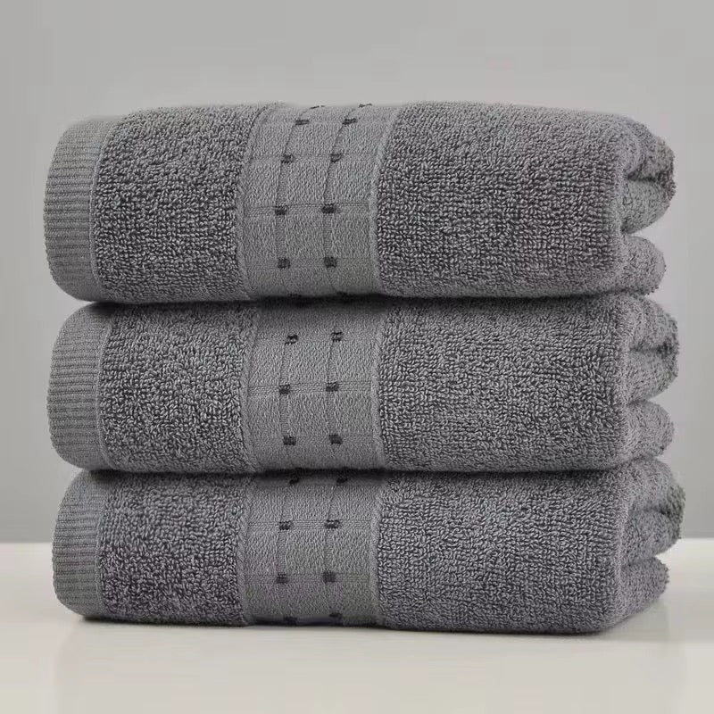 Luxury 100% Cotton Dobby Bath Towels Set