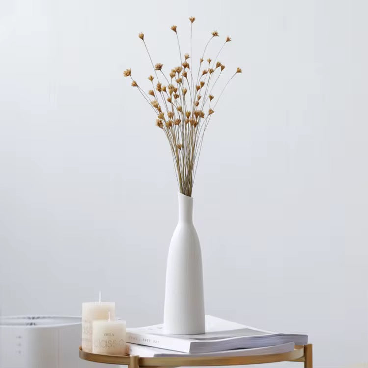 Nordic Matte White Ceramic Vase