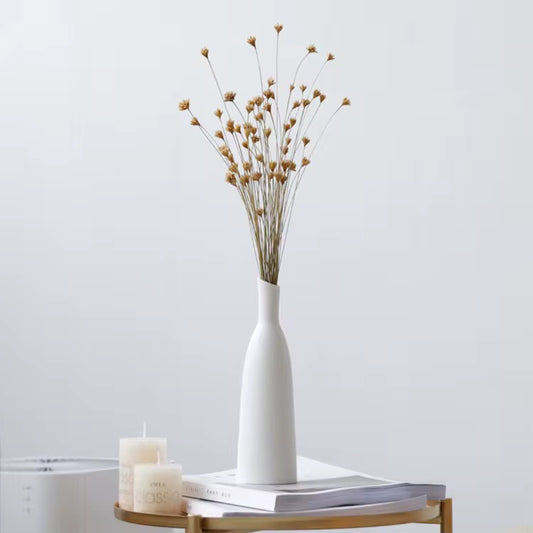 Nordic Matte White Ceramic Vase